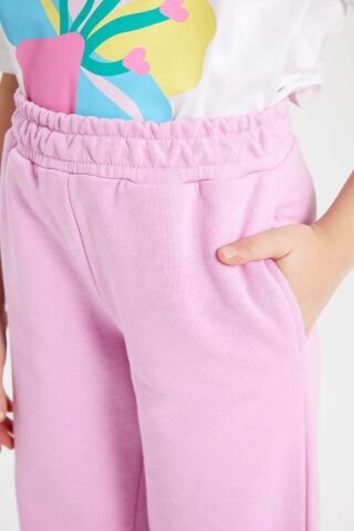 Kız Çocuk Wide Leg Geniş Yırtmaçlı Paça Pantolon