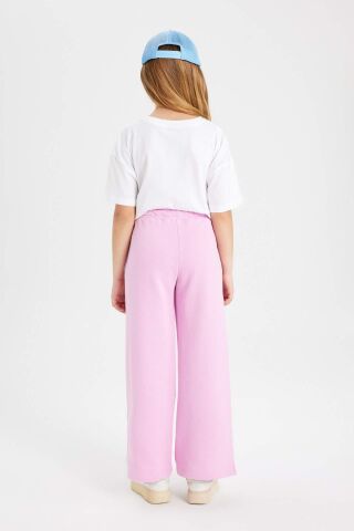 Kız Çocuk Wide Leg Geniş Yırtmaçlı Paça Pantolon