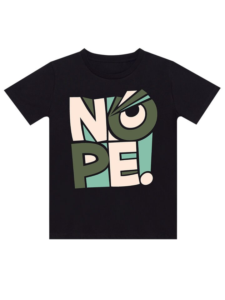 Nope Erkek Çocuk T-shirt Şort Takım 9 Y - Siyah