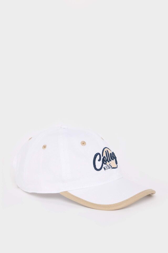 Erkek Çocuk Nakışlı Pamuklu Cap Şapka