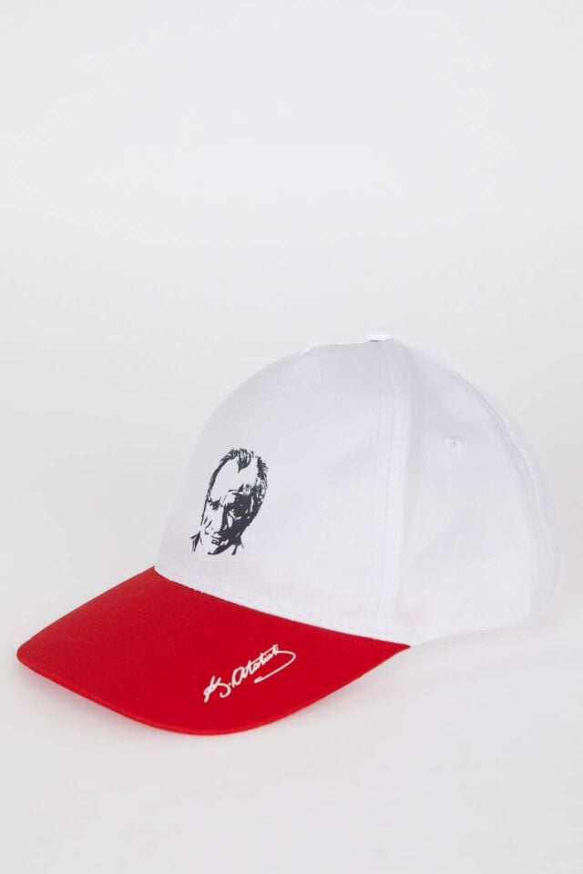Erkek Çocuk Atatürk Baskılı Gabardin Cap Şapka