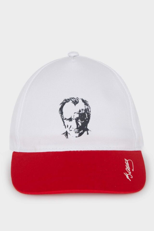Erkek Çocuk Atatürk Baskılı Gabardin Cap Şapka