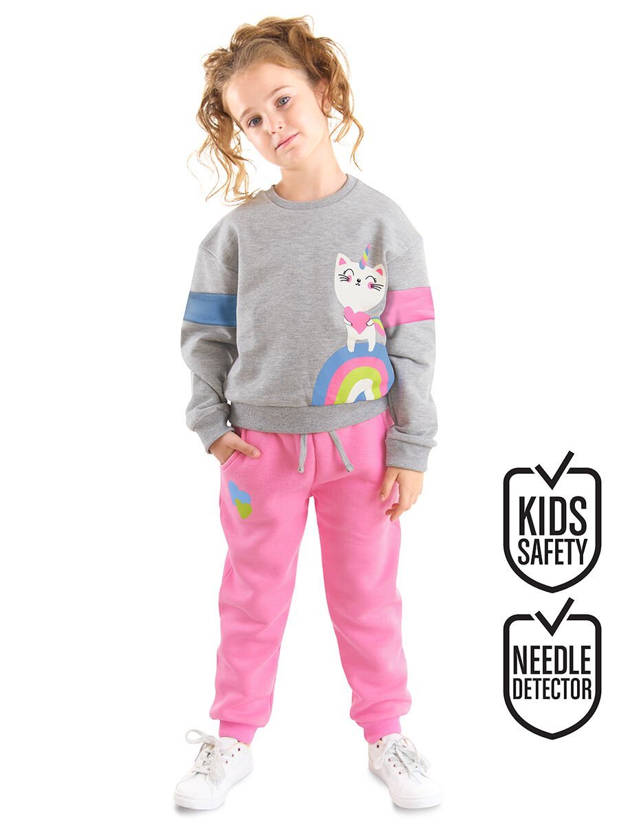 Rainbow Cat Kız Çocuk Alt-Üst Eşofman Takım