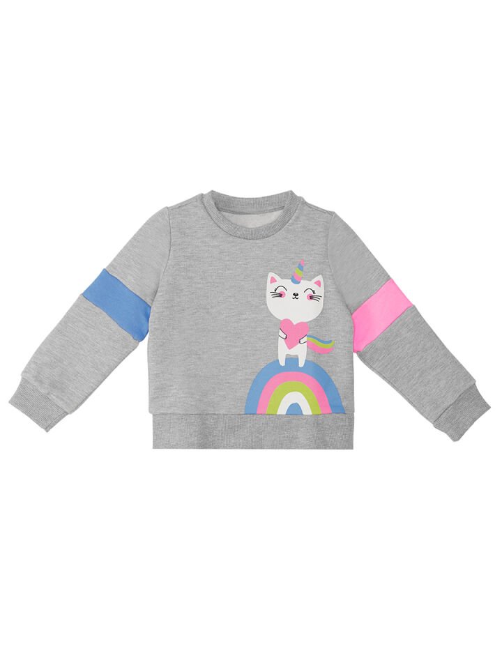 Rainbow Cat Kız Çocuk Alt-Üst Eşofman Takım