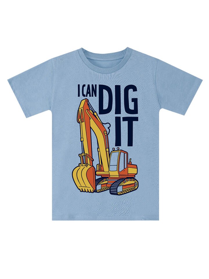 Kepçe İşte Erkek Çocuk T-shirt Şort Takım 6 Y - Mavi